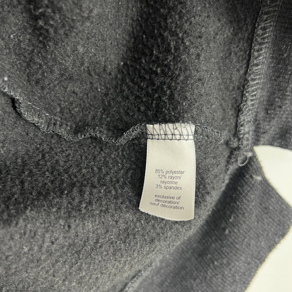Maurices Womens Large Charcoal Grey Red Buffalo Plaid Quarter Zip Hoodie - Picture 10 of 10